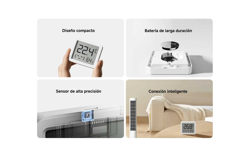 Monitor Inteligente de Temperatura y Humedad Xiaomi 3 Mini
