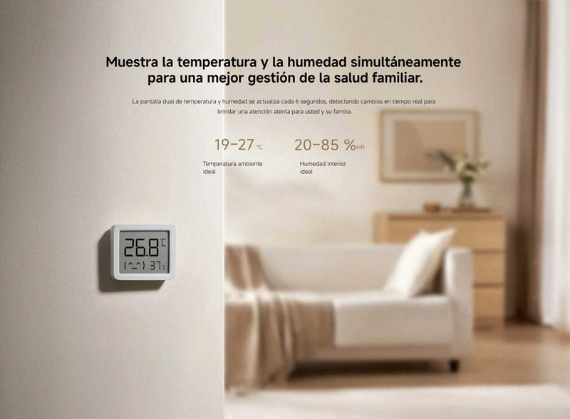 Monitor Inteligente de Temperatura y Humedad Xiaomi 3 Mini