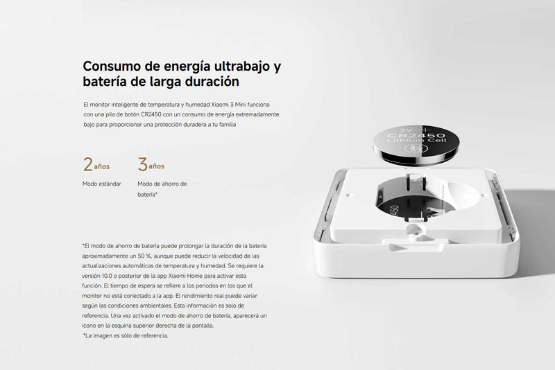 Monitor Inteligente de Temperatura y Humedad Xiaomi 3 Mini