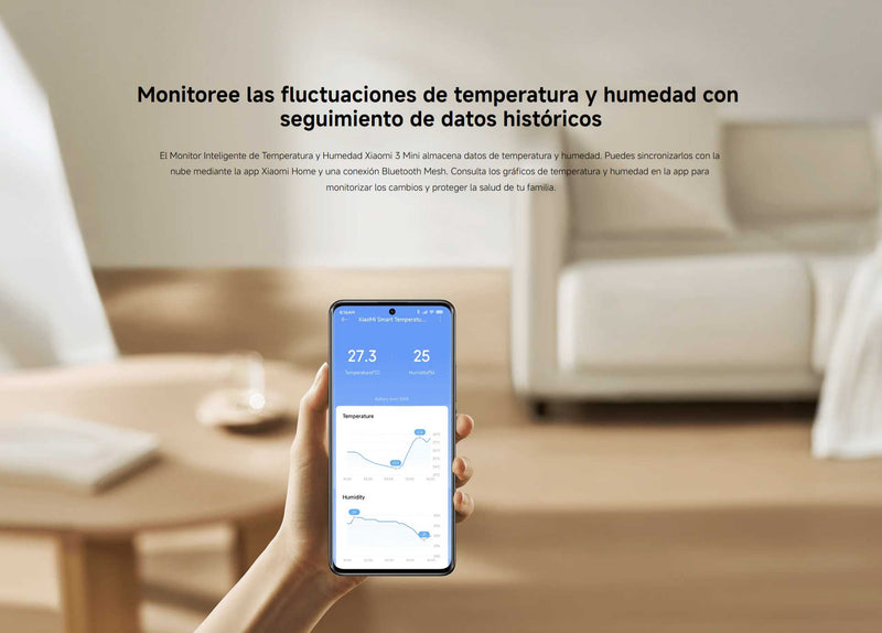 Monitor Inteligente de Temperatura y Humedad Xiaomi 3 Mini
