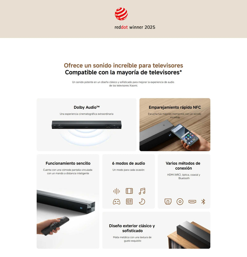 Xiaomi Barra de Sonido Pro 2.0 ch