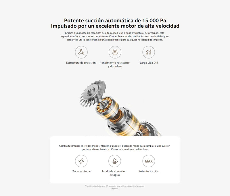 Xiaomi Truclean W20 Aspiradora en Seco y Húmedo