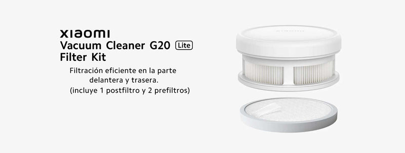 Kit de filtros para aspiradora Xiaomi G20 Lite